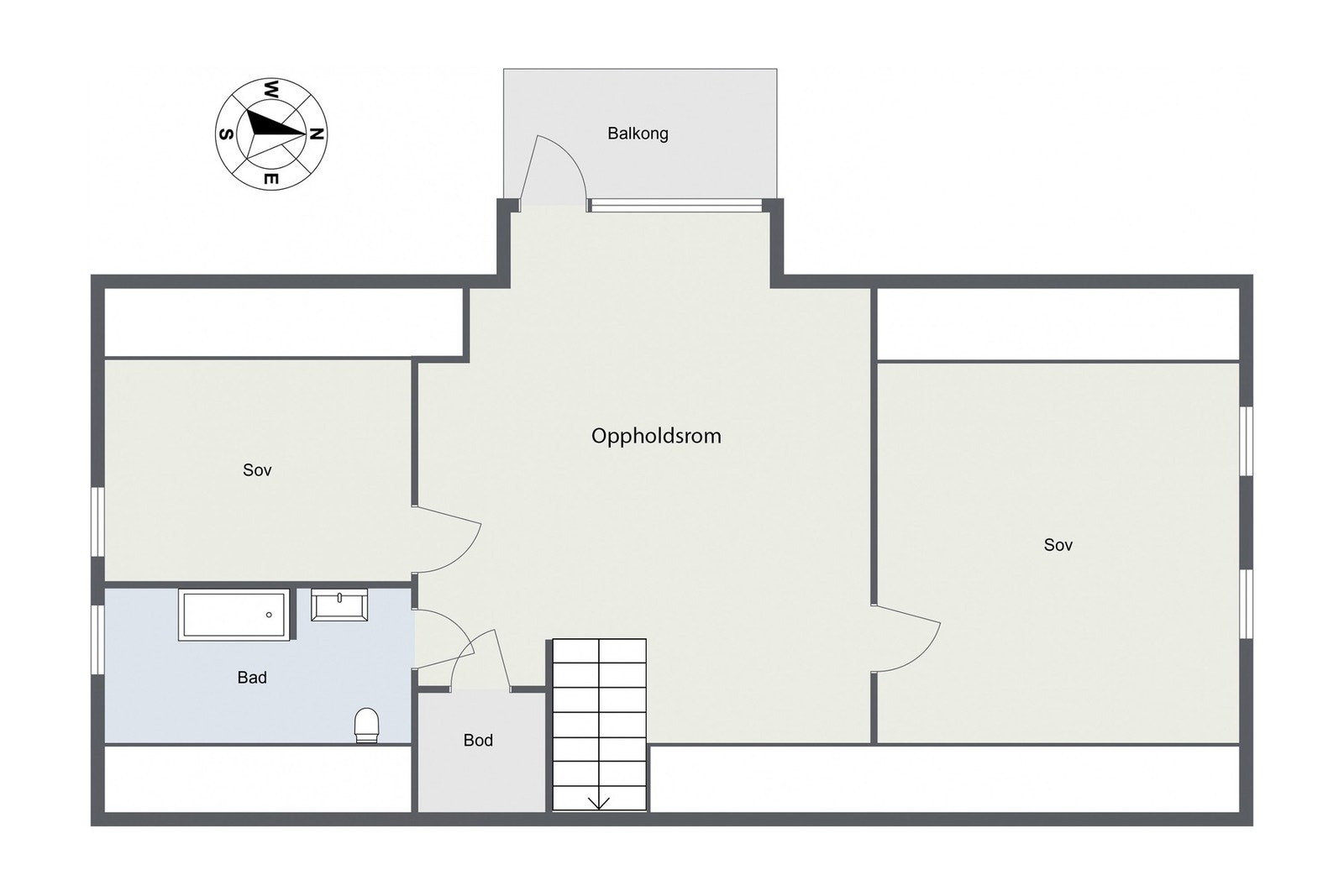 Planskisse 2. etasje Galleribilde