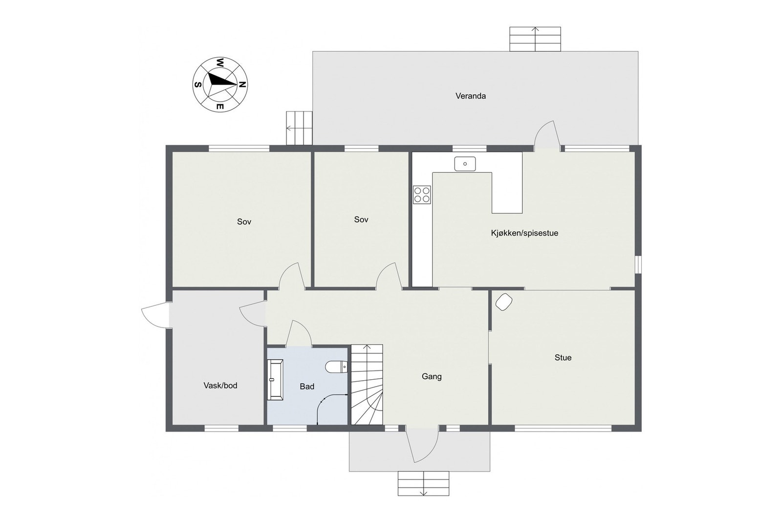 Planskisse hovedplan Galleribilde