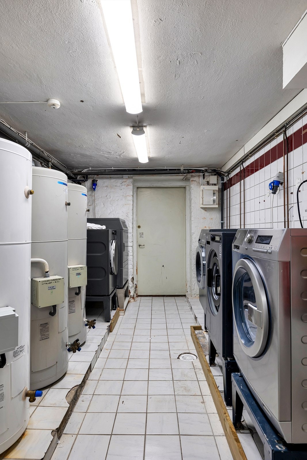 Borettslaget har felles vaskekjeller i Langes gate 4A, men det skal etableres vaskerom i nr. 6 etter informasjon fra borettslaget. Galleribilde