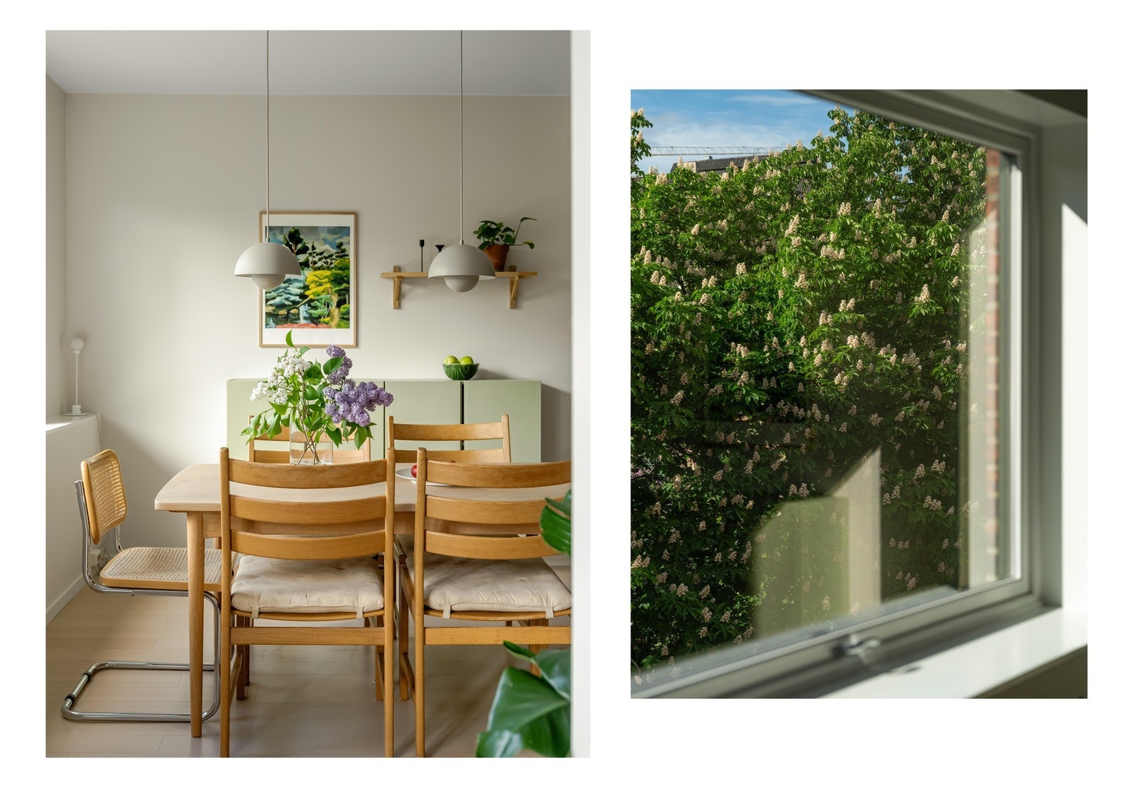 Vi blir ikke lei av å vise bilder av utsynet fra spisestuen, så vi tåler ett til. Galleribilde