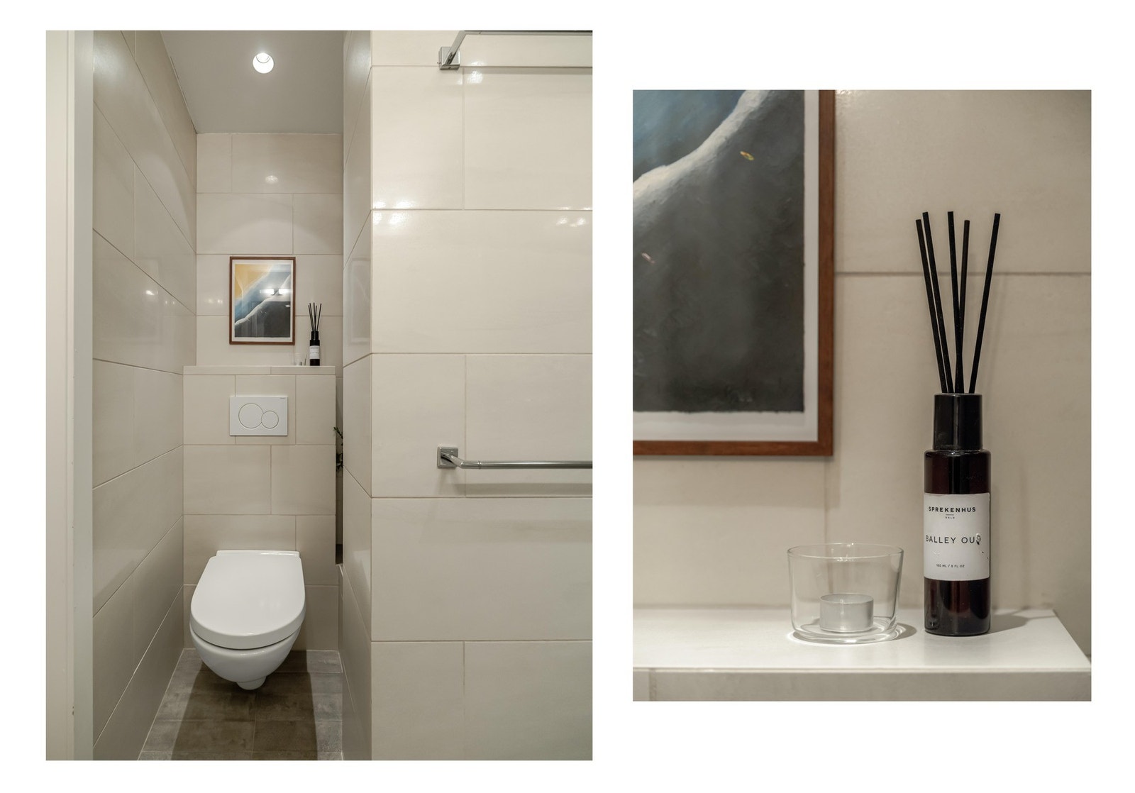 Badet ble pusset opp i 2013, og er både praktisk og pent innredet. Galleribilde