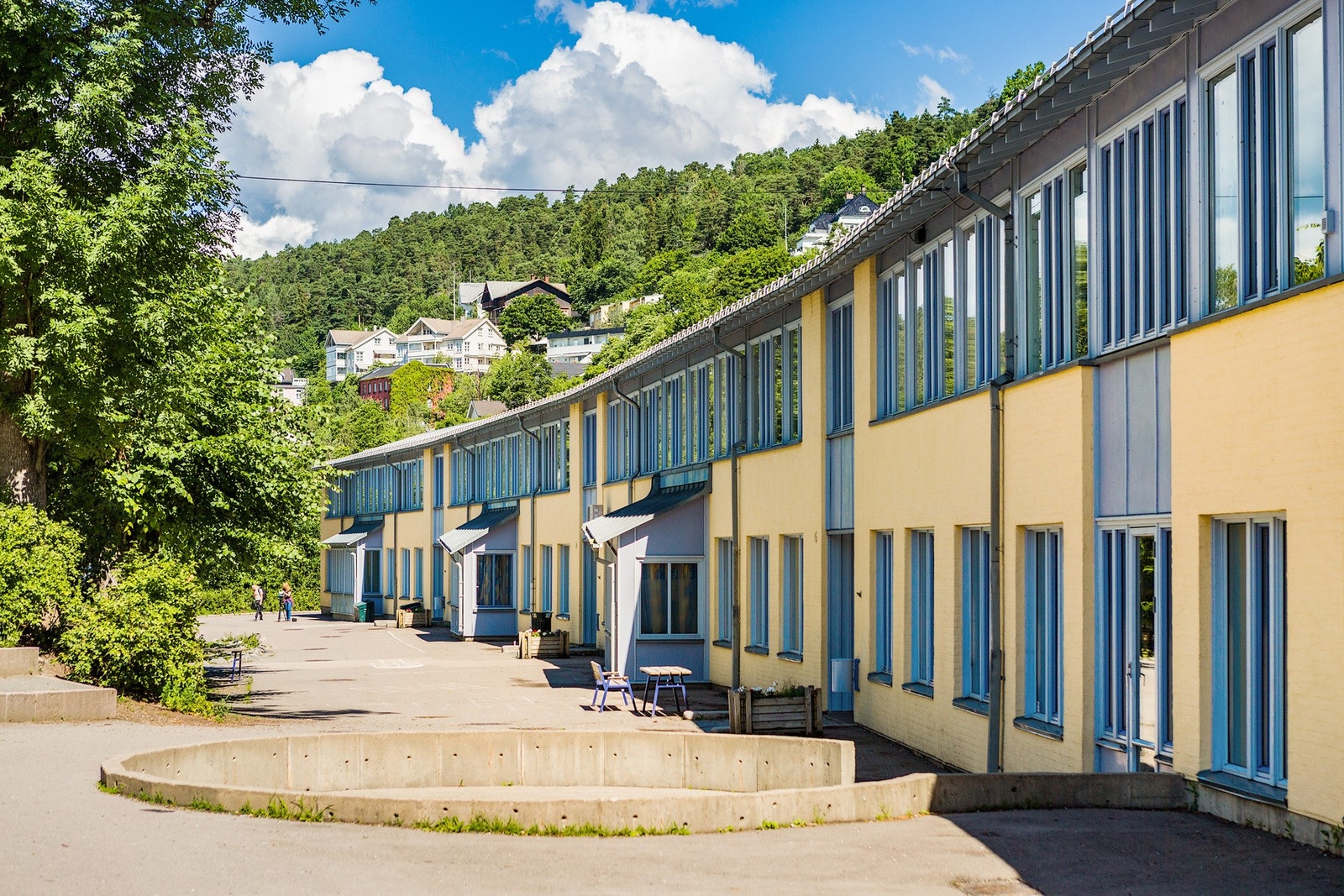 Eiendommen sokner til Nedre Bekkelaget barneskole. Galleribilde