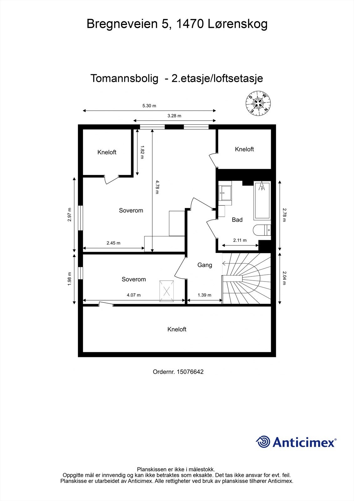 Plantegning 2.etasje. Galleribilde