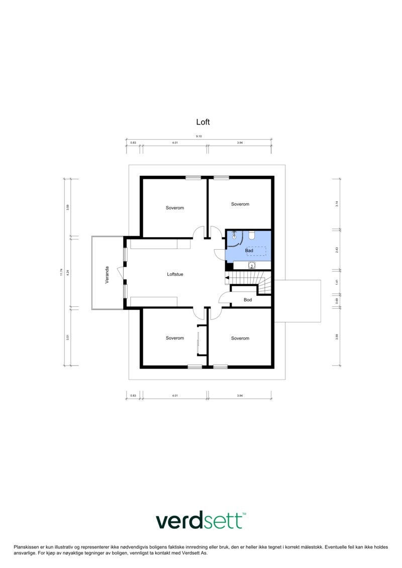 - Plantegning loft - Galleribilde