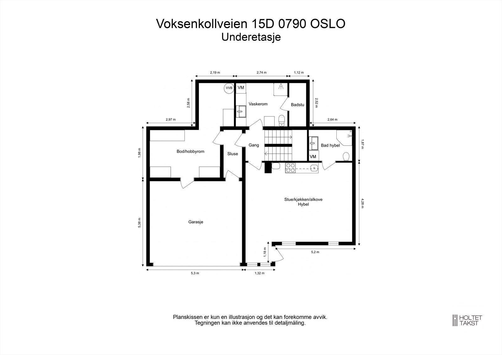 Plantegning - Underetasje Galleribilde