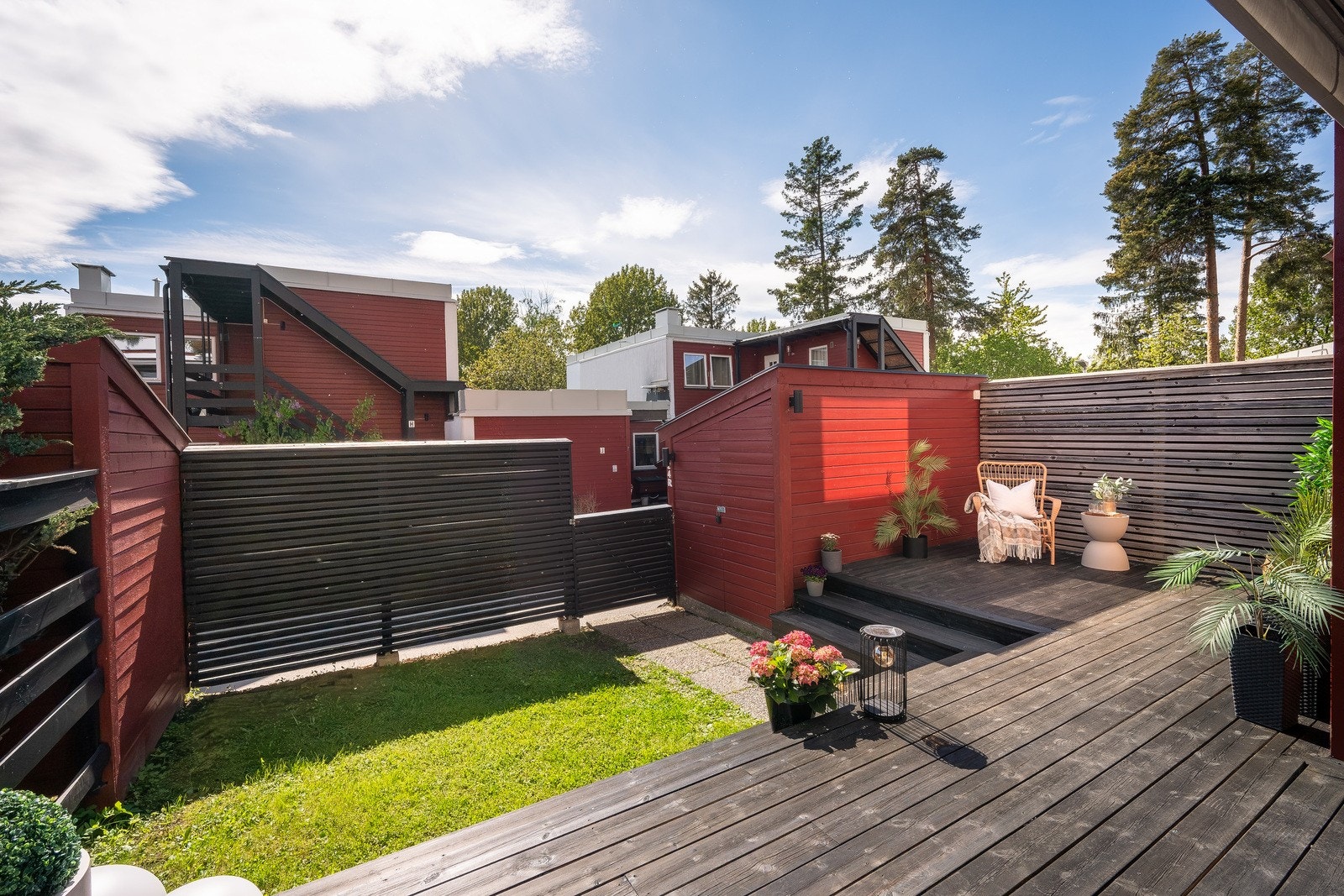Hageflekken egner seg også perfekt som en liten lekeplass for de små Galleribilde