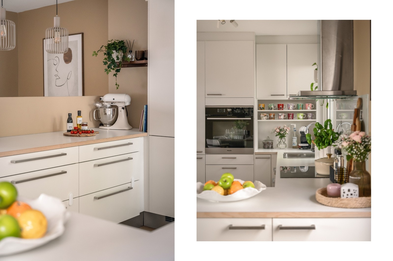 Her har man også rikelig med lagringsplass i skuffer og skap Galleribilde