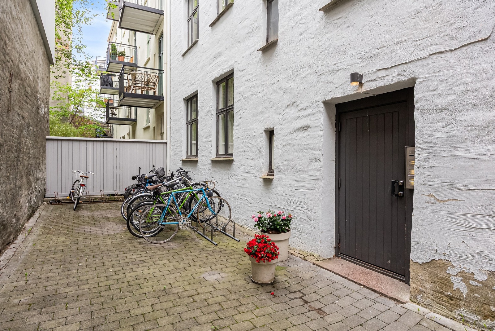 Sykkelparkering. Galleribilde