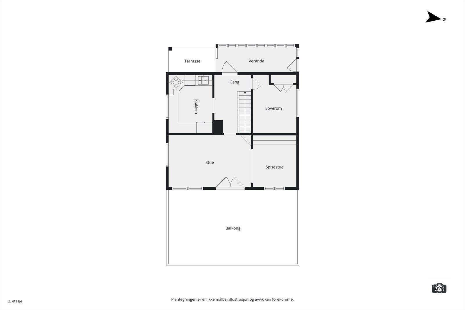 Plantegning - 1. etg. Galleribilde