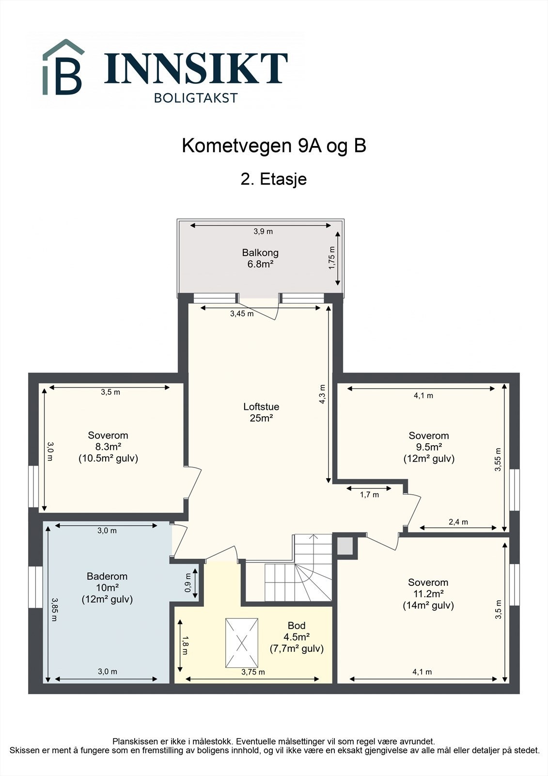 Planskisse 2. etasje Galleribilde