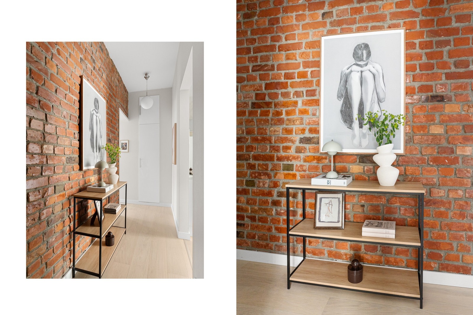 Flott entré med karakteristisk teglsteinsvegg, og knagger til oppbevaring. To boder, kjellerbod på ca. 10 m² og loftsbod med et gulvareal på ca. 3 m². Galleribilde