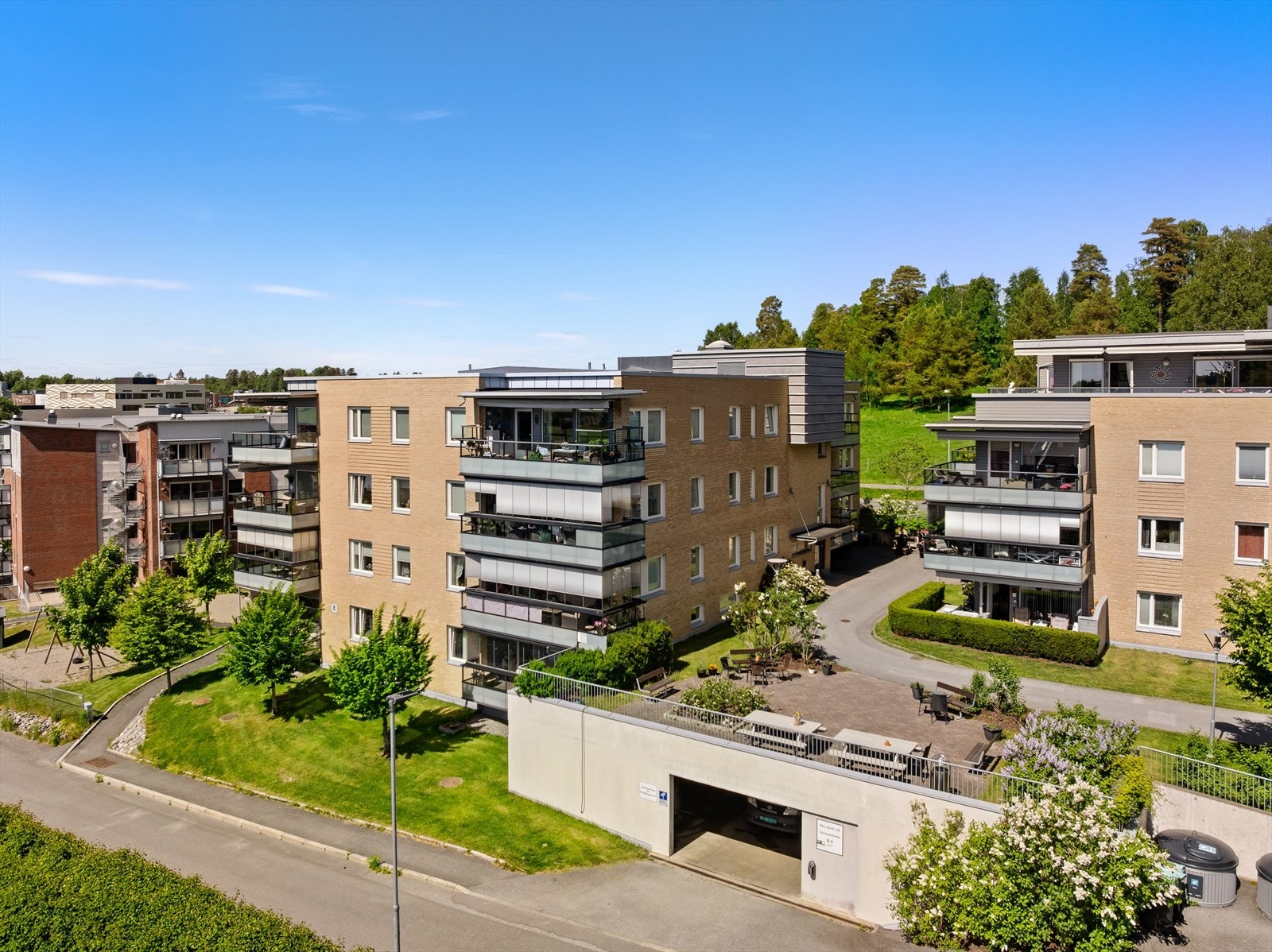 Oversikt over de velholdte fellesområdene. Galleribilde