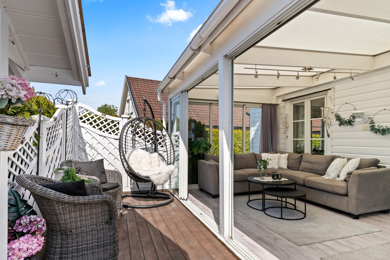 Vinterhage gir mulighet for avslapning i en skjermet setting. Galleribilde