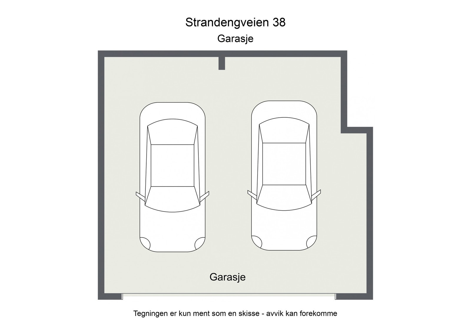 Plantegning garasje Galleribilde