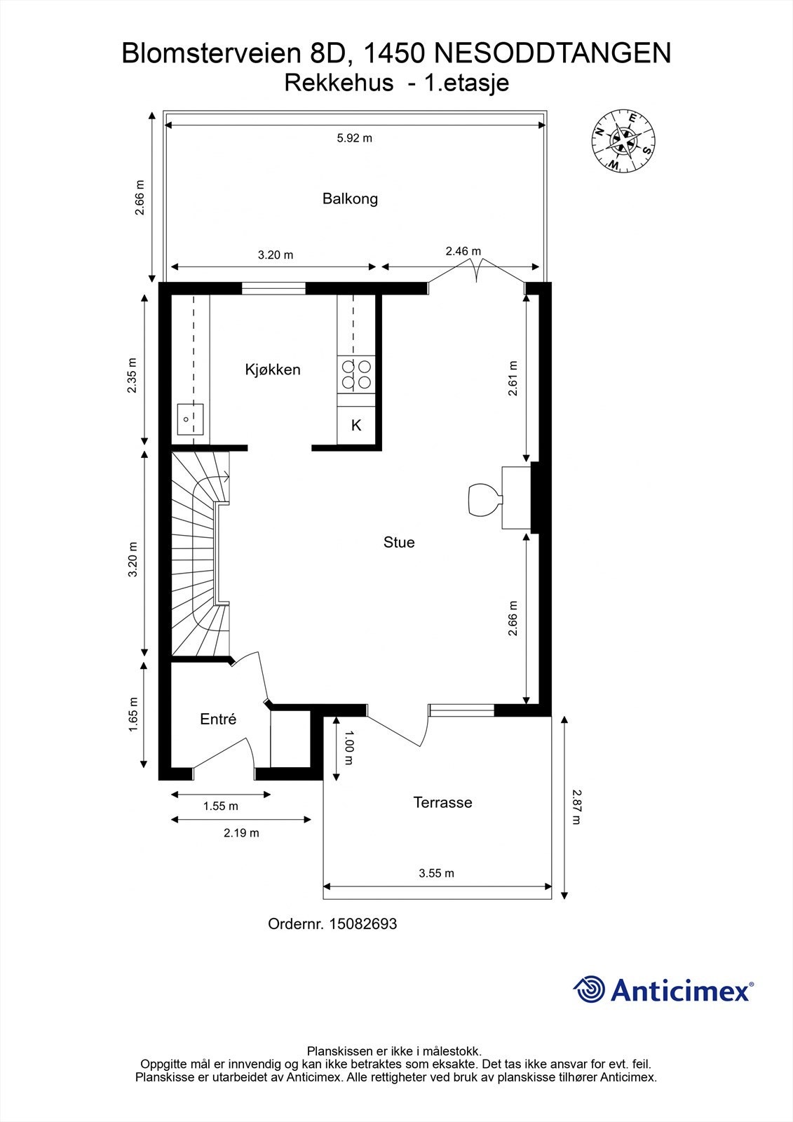 Plantegning - 1.etasje Galleribilde