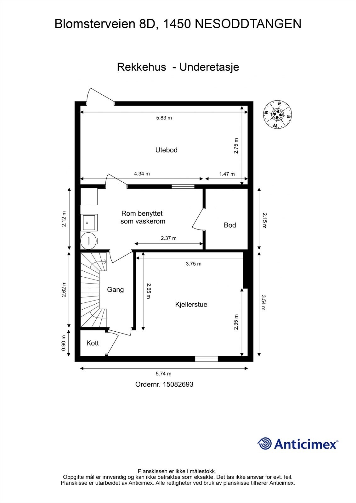 Plantegning - U. etasje Galleribilde
