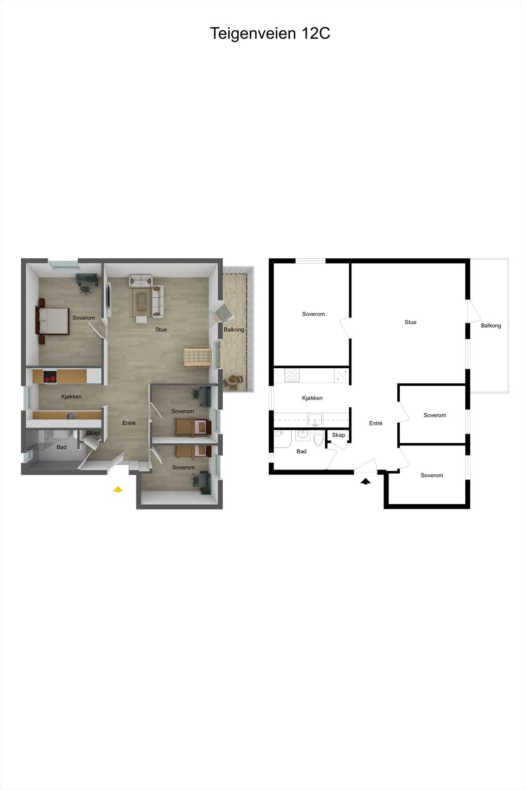 Teigenveien 12c FP Garanti_2D&3D.jpg Galleribilde