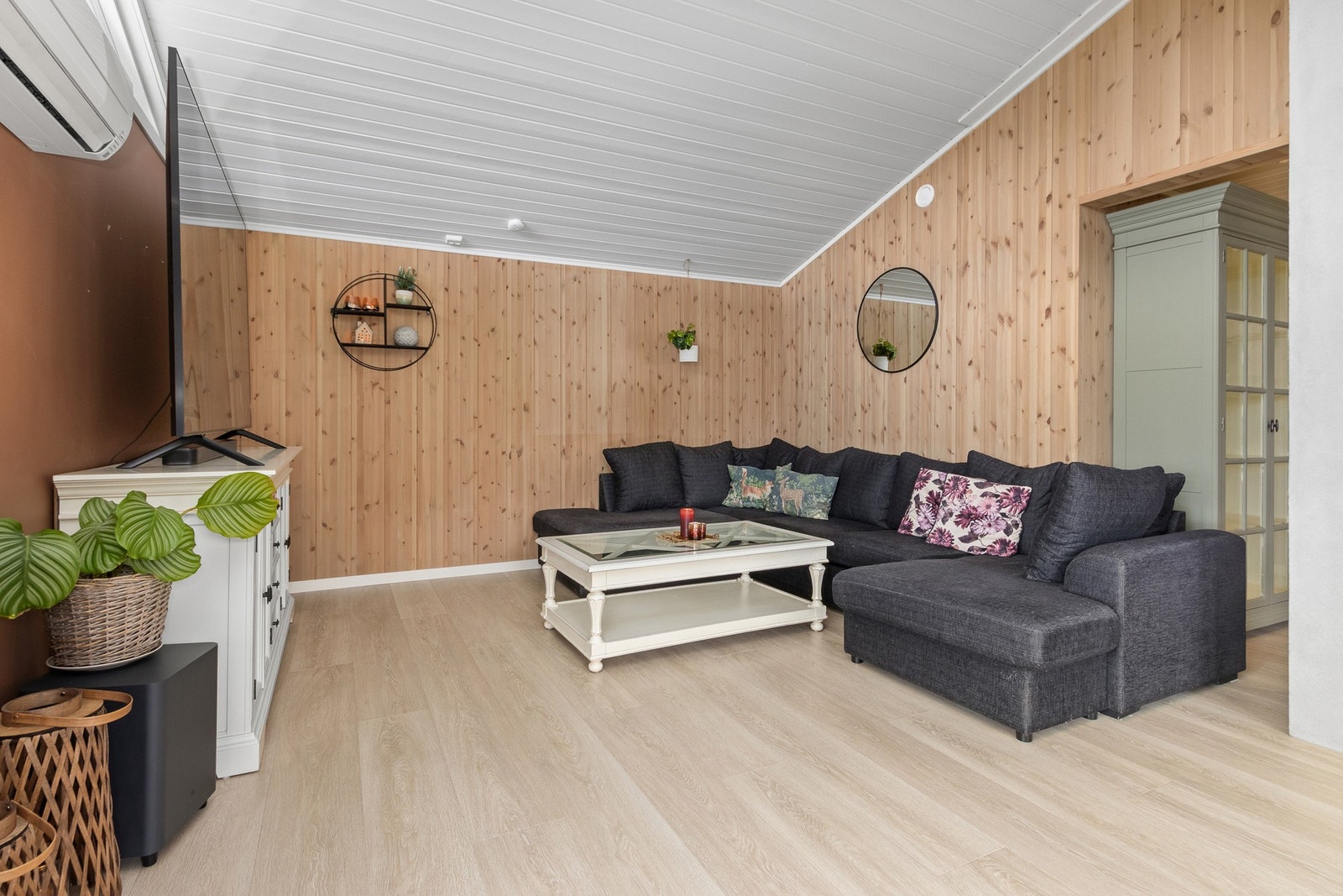 Varmepume montert på stue. Galleribilde