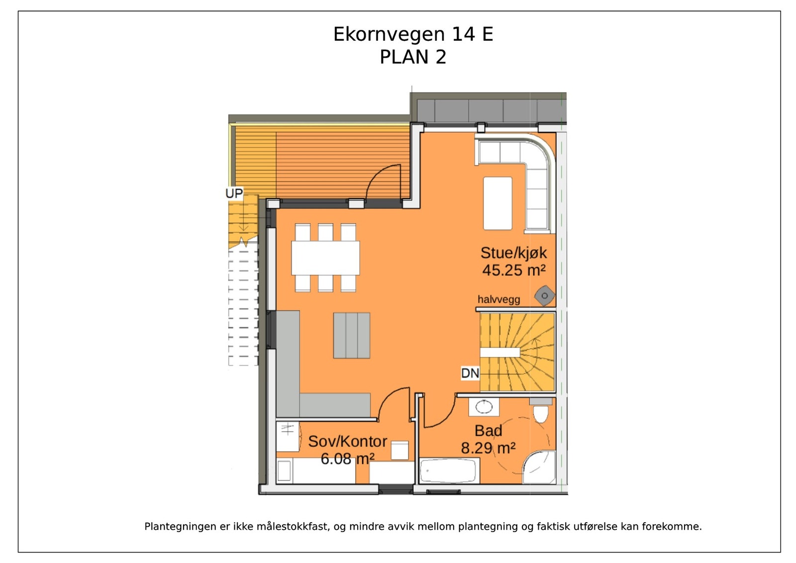 Planskisse 2. etasje. Galleribilde
