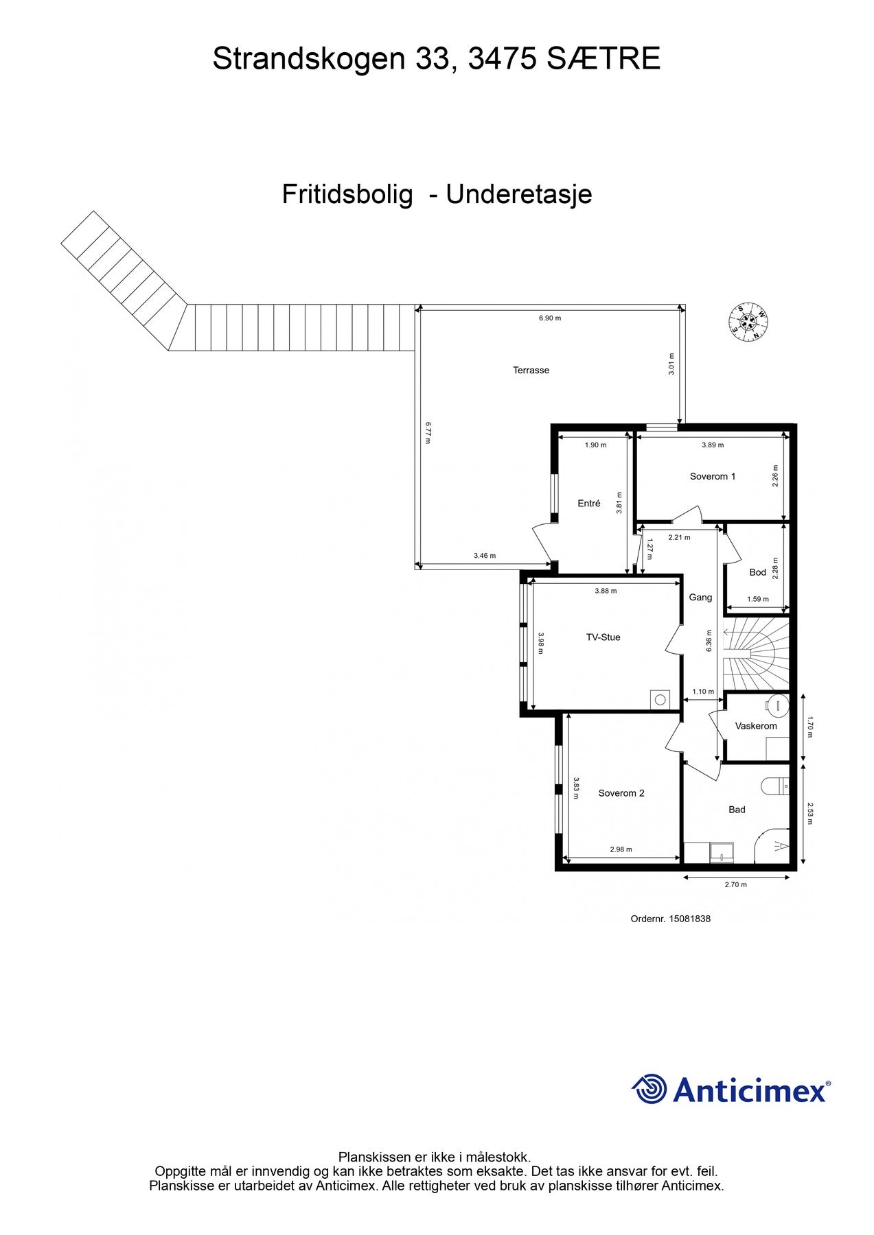 Plantegning underetasje. Galleribilde