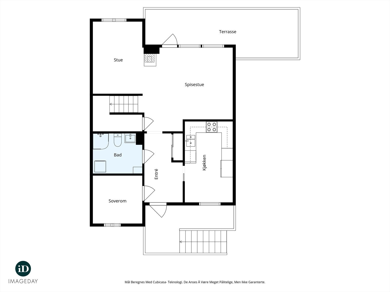 Plantegning 2. etasje - Hovedetasje Galleribilde