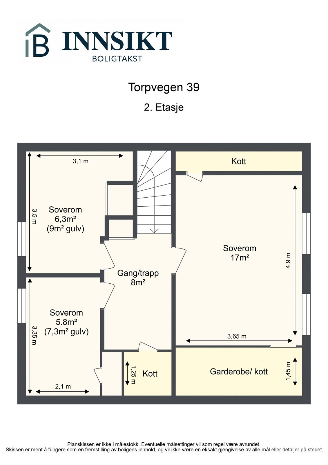 Planskisse 2. etasje. Galleribilde