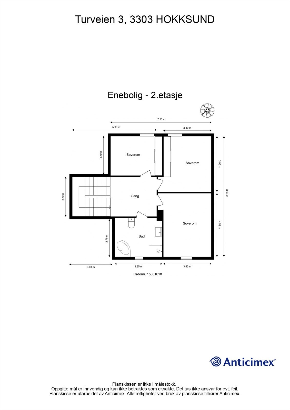 Plantegning 2. etasje Galleribilde