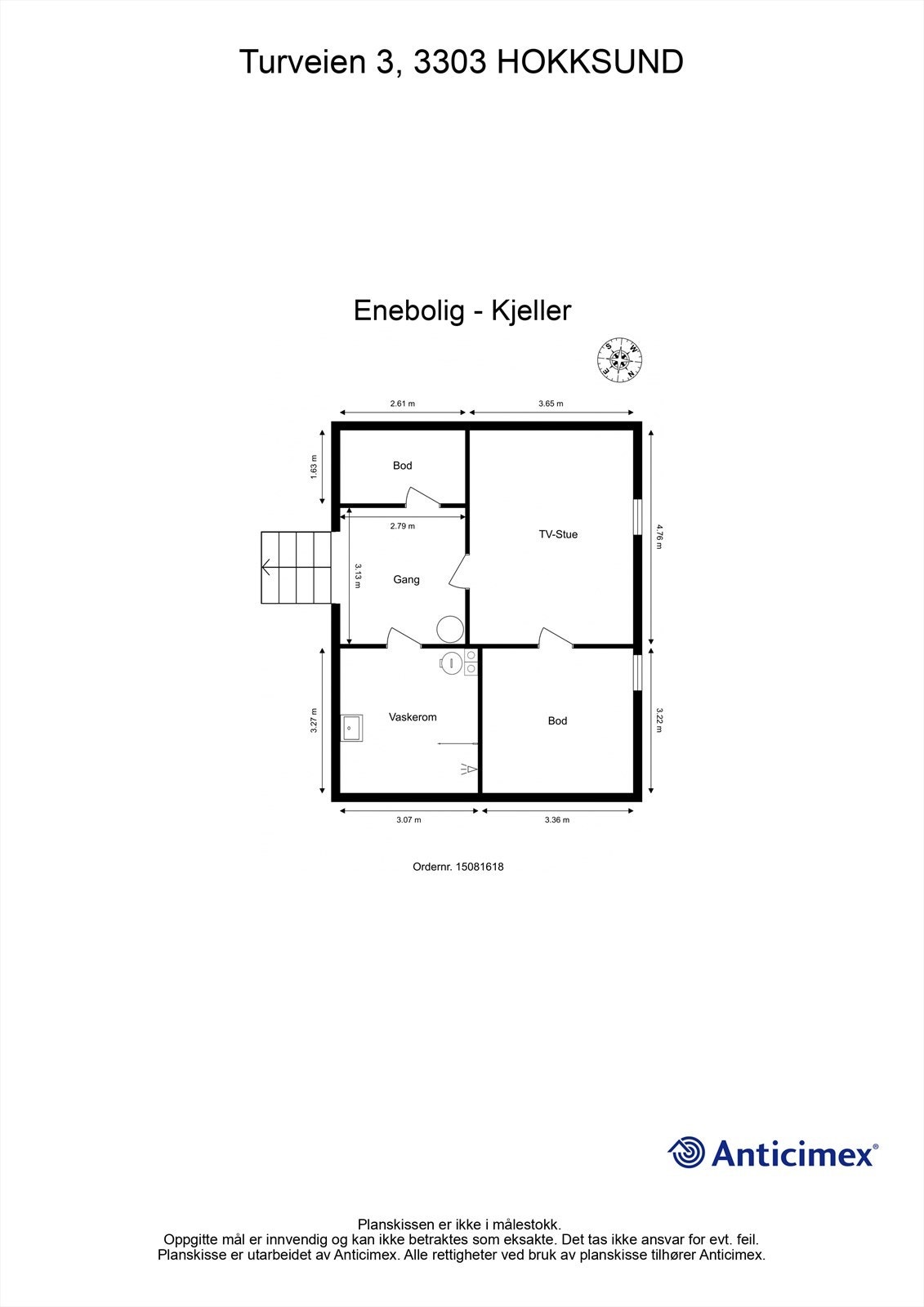 Plantegning kjeller Galleribilde