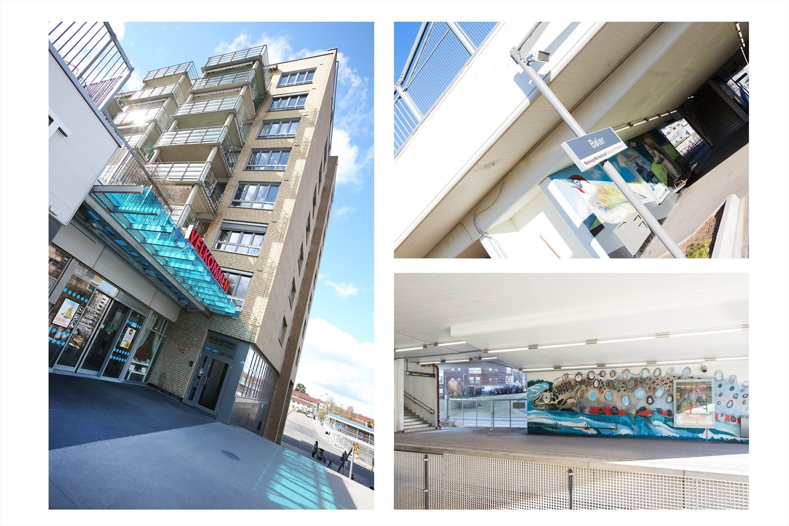 Bøler T-banestasjon (linje 3) ligger kun syv minutters gange unna, med effektiv forbindelse til sentrum. Galleribilde