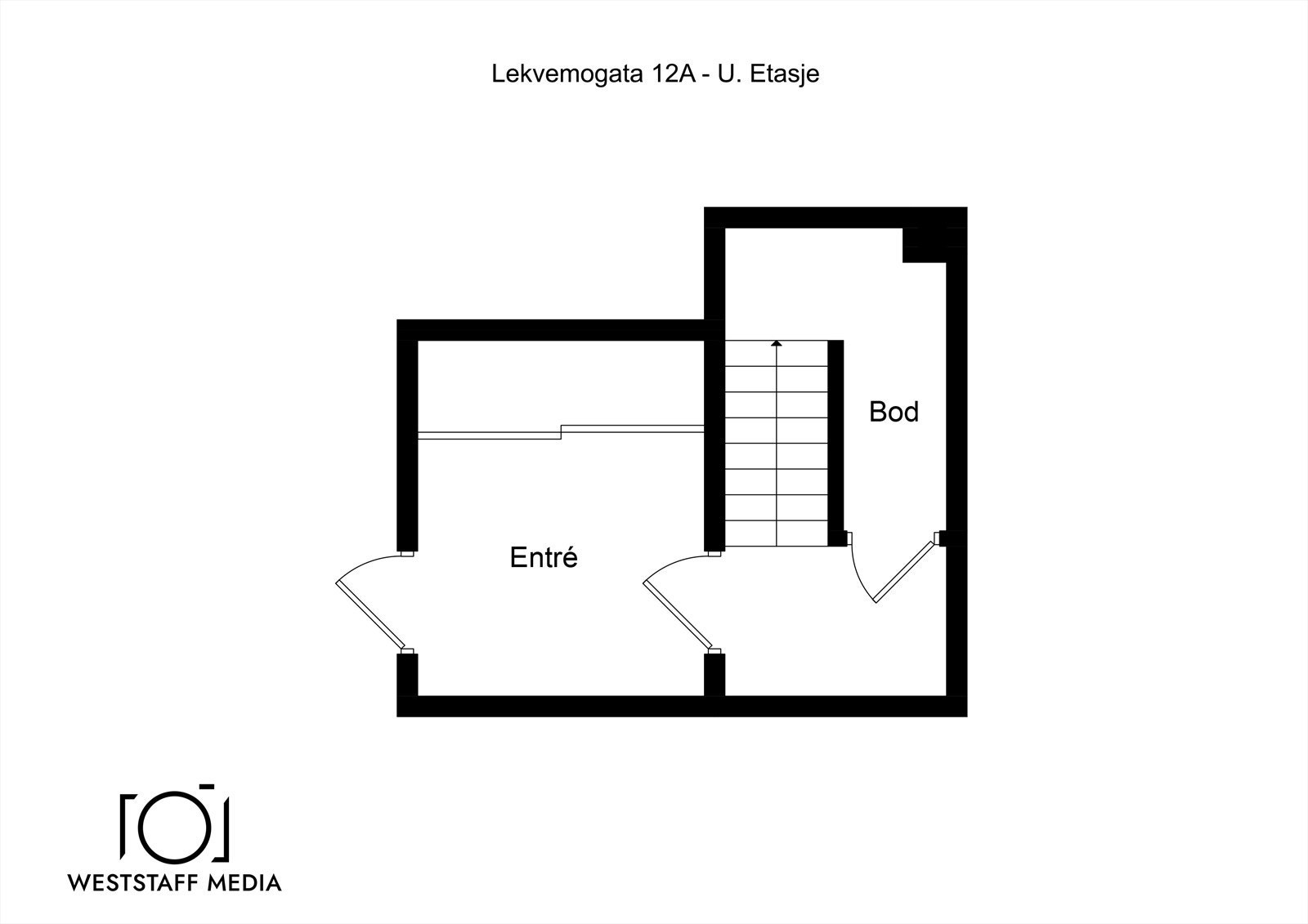 Plantegning underetasje med inngangsparti. Galleribilde
