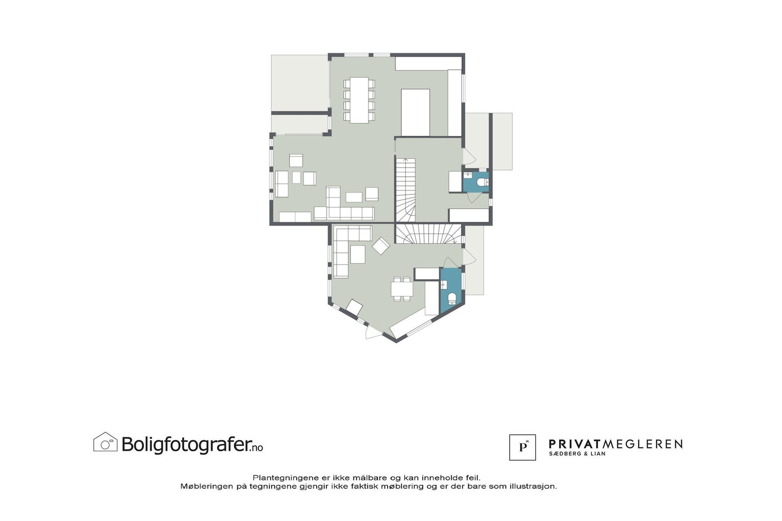 Plantegning 1. etasje - Engelshei 41 Galleribilde