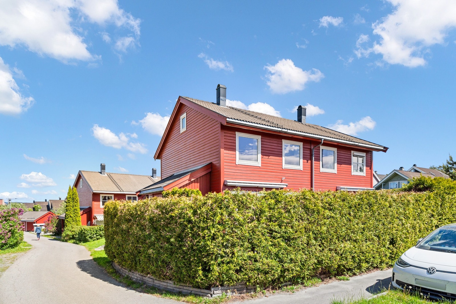 Idyllisk og barnevennlig nabolag. Galleribilde