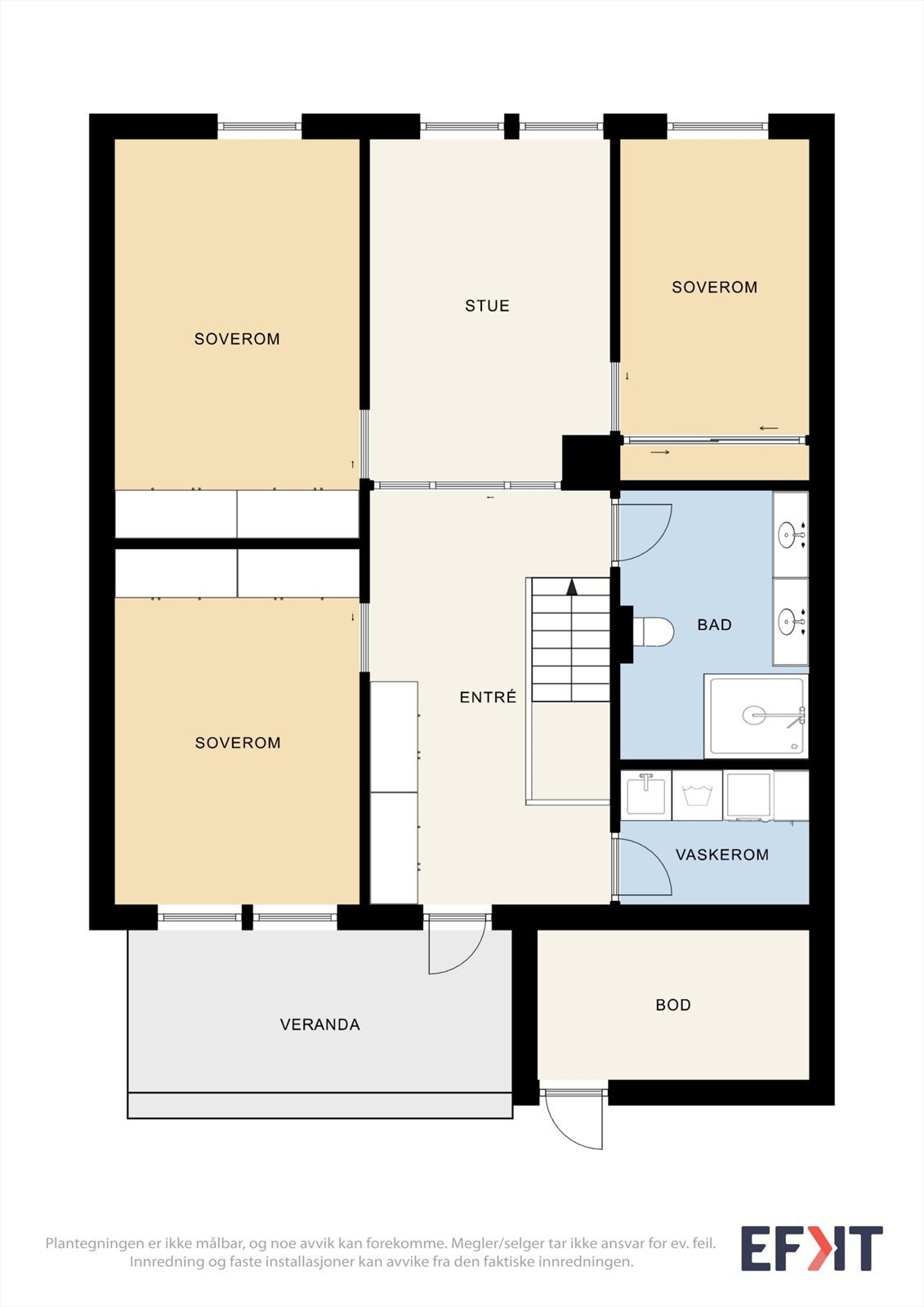 1. etasje med en meget familievennlig planløsning. Galleribilde
