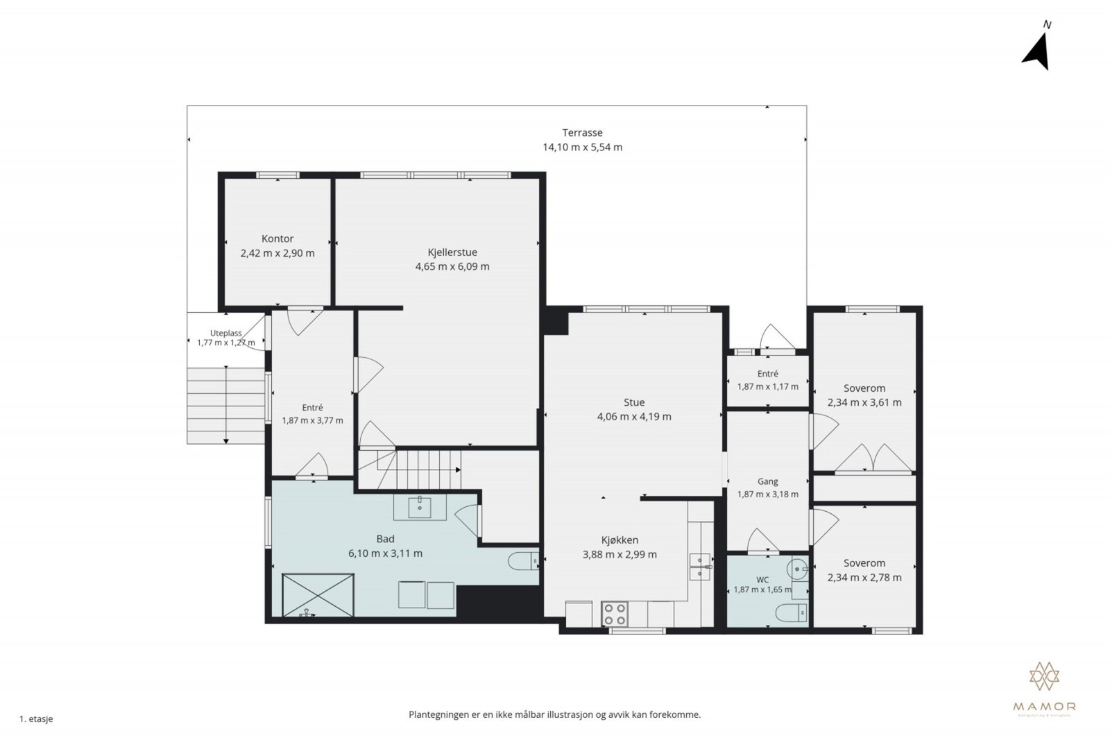 Plantegning Galleribilde