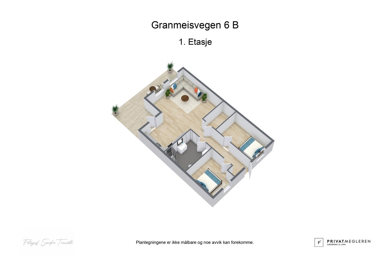 Plantegning 1. etasje - ikke målsatt, kun en illustrasjon. Galleribilde