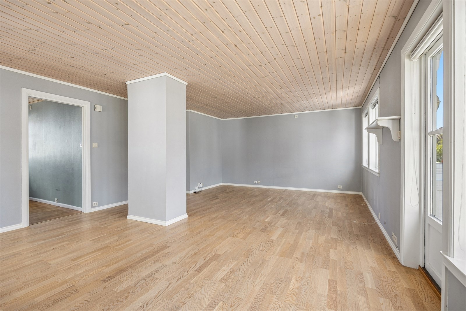 Pipe gir mulighet for vedfyring. Galleribilde