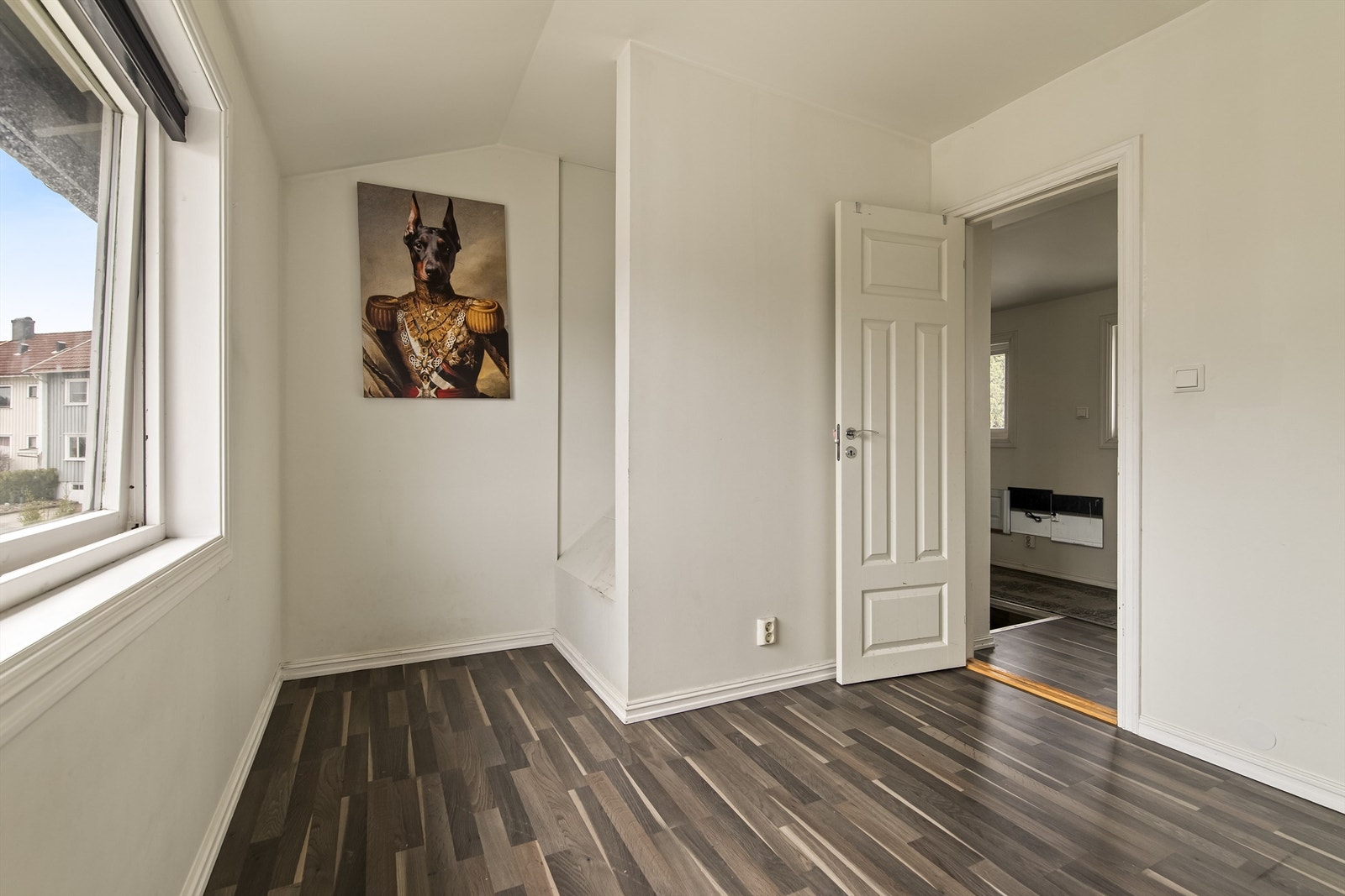 Et fleksibelt areal i tilknytning til trappen, egnet for en liten kontorplass eller lesekrok. Galleribilde