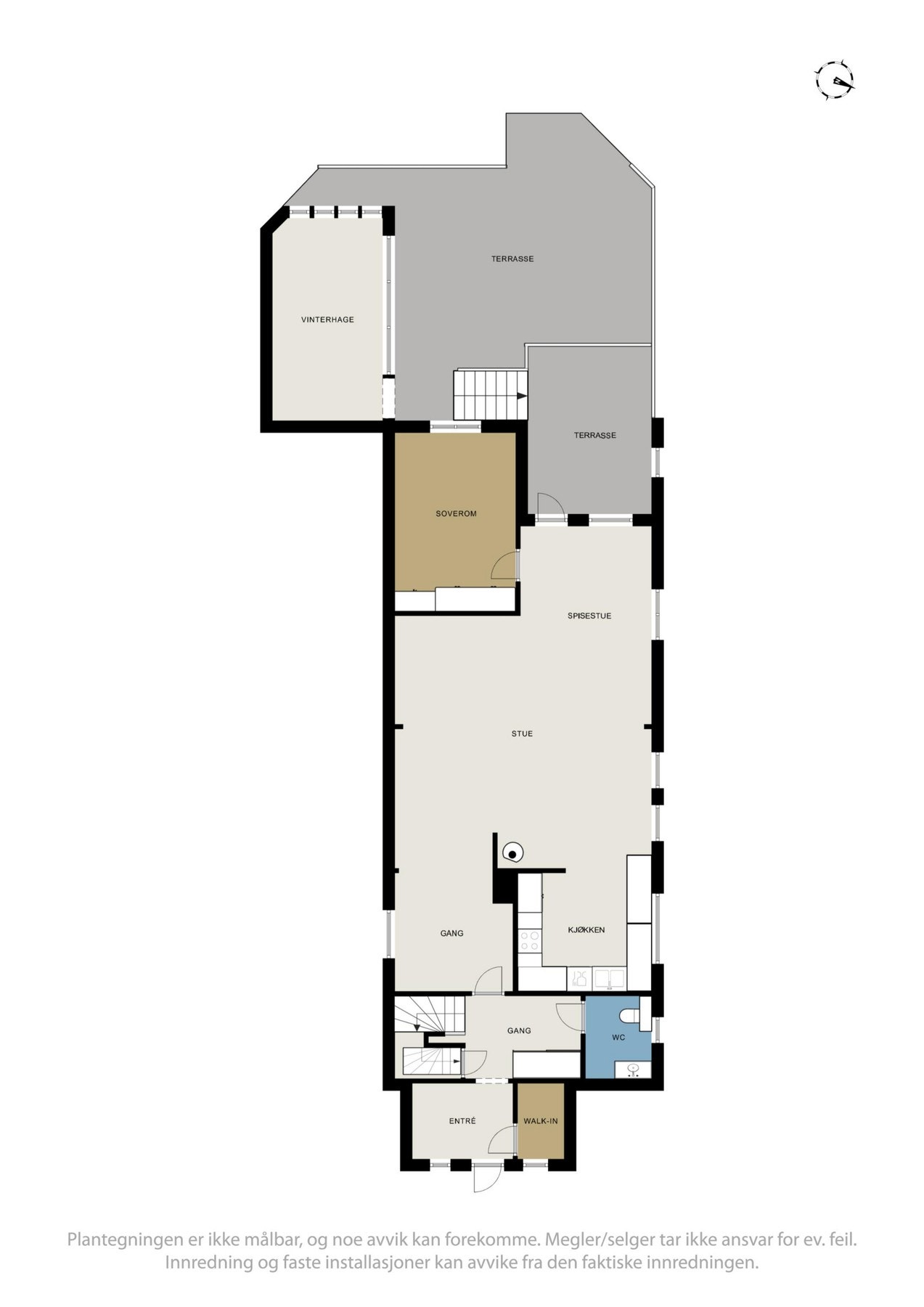 Plantegning 1.etasje Galleribilde