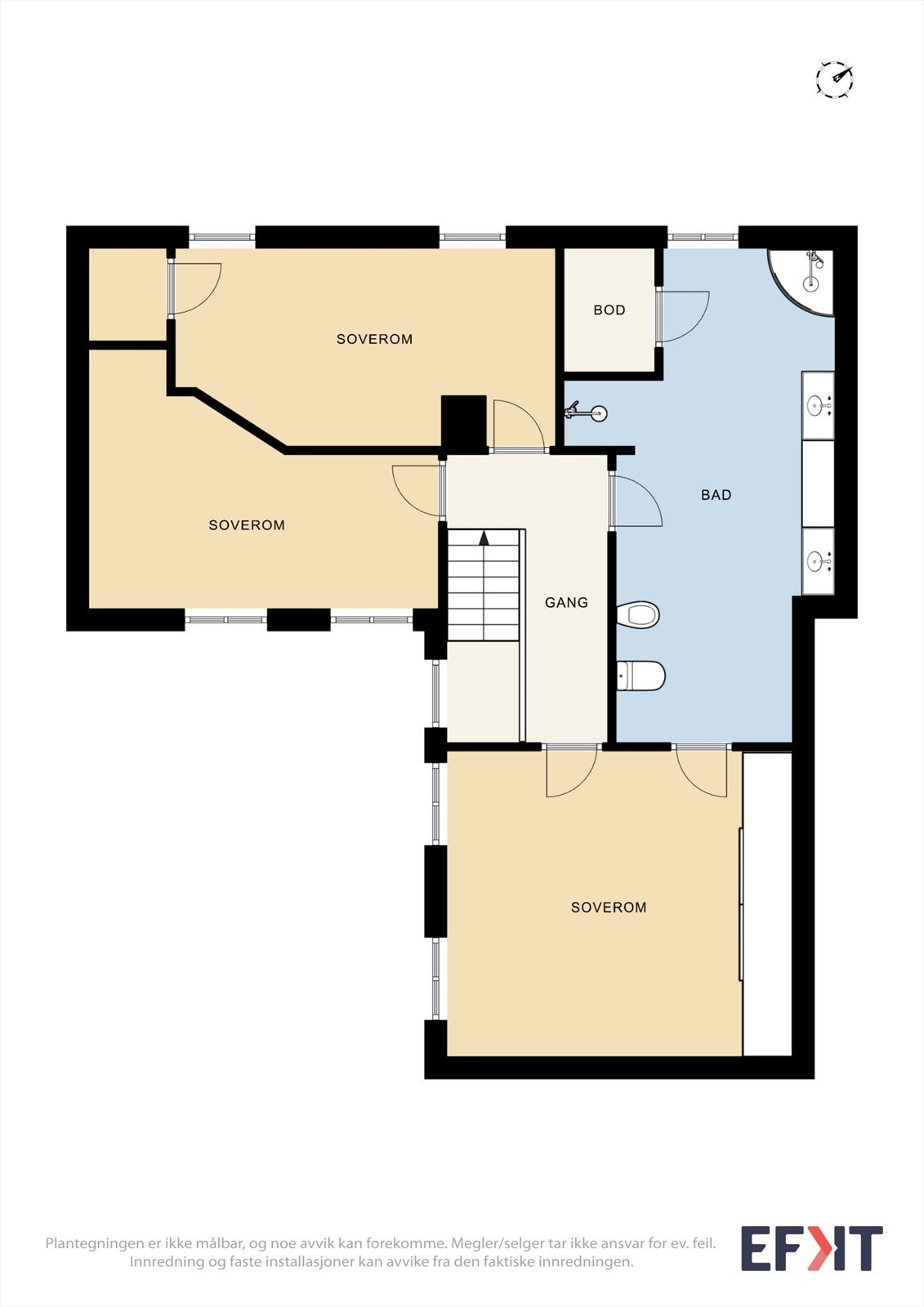 Plantegning - 2. etg. - Enebolig Galleribilde