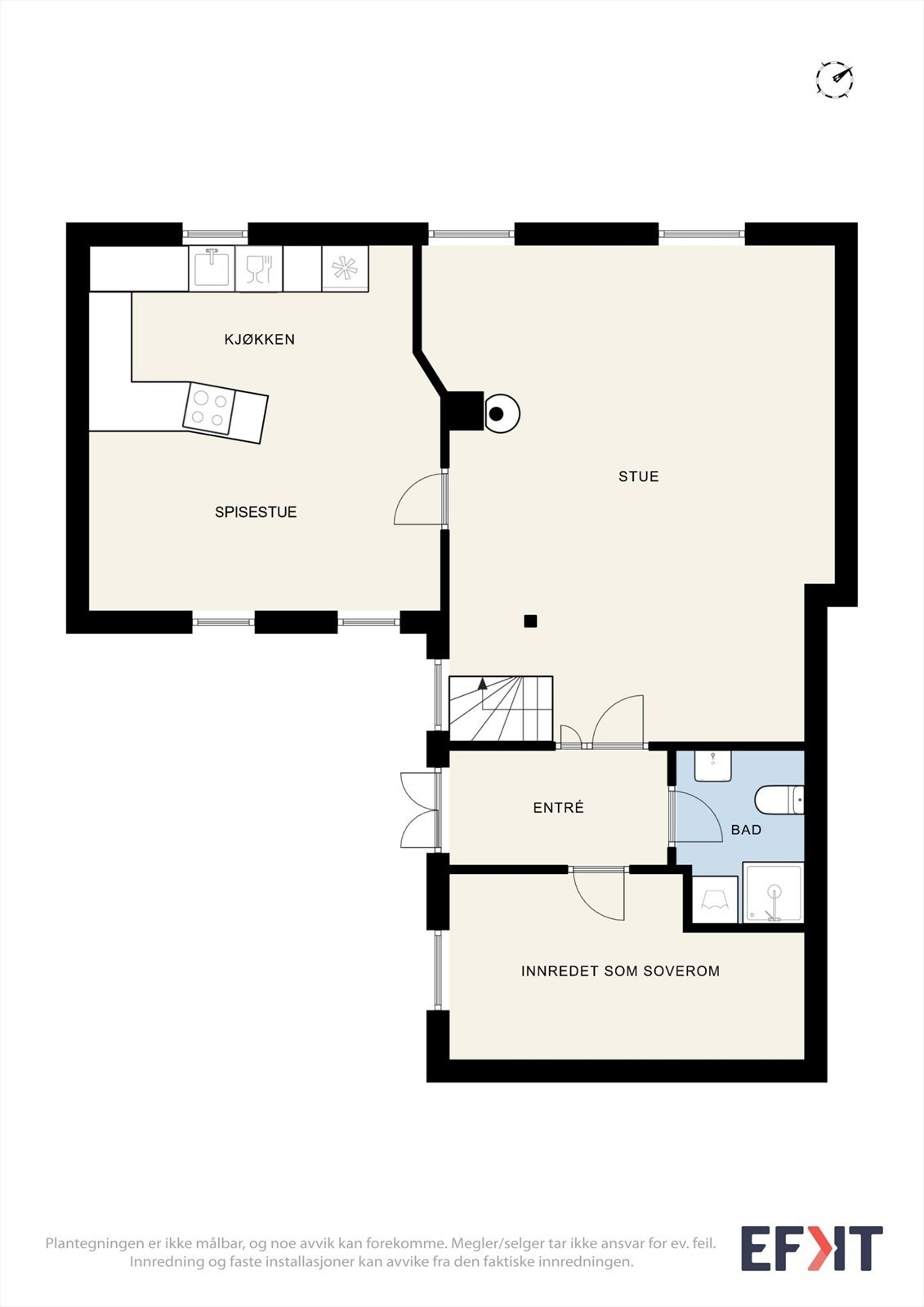 Plantegning - 1. etg. - Enebolig Galleribilde