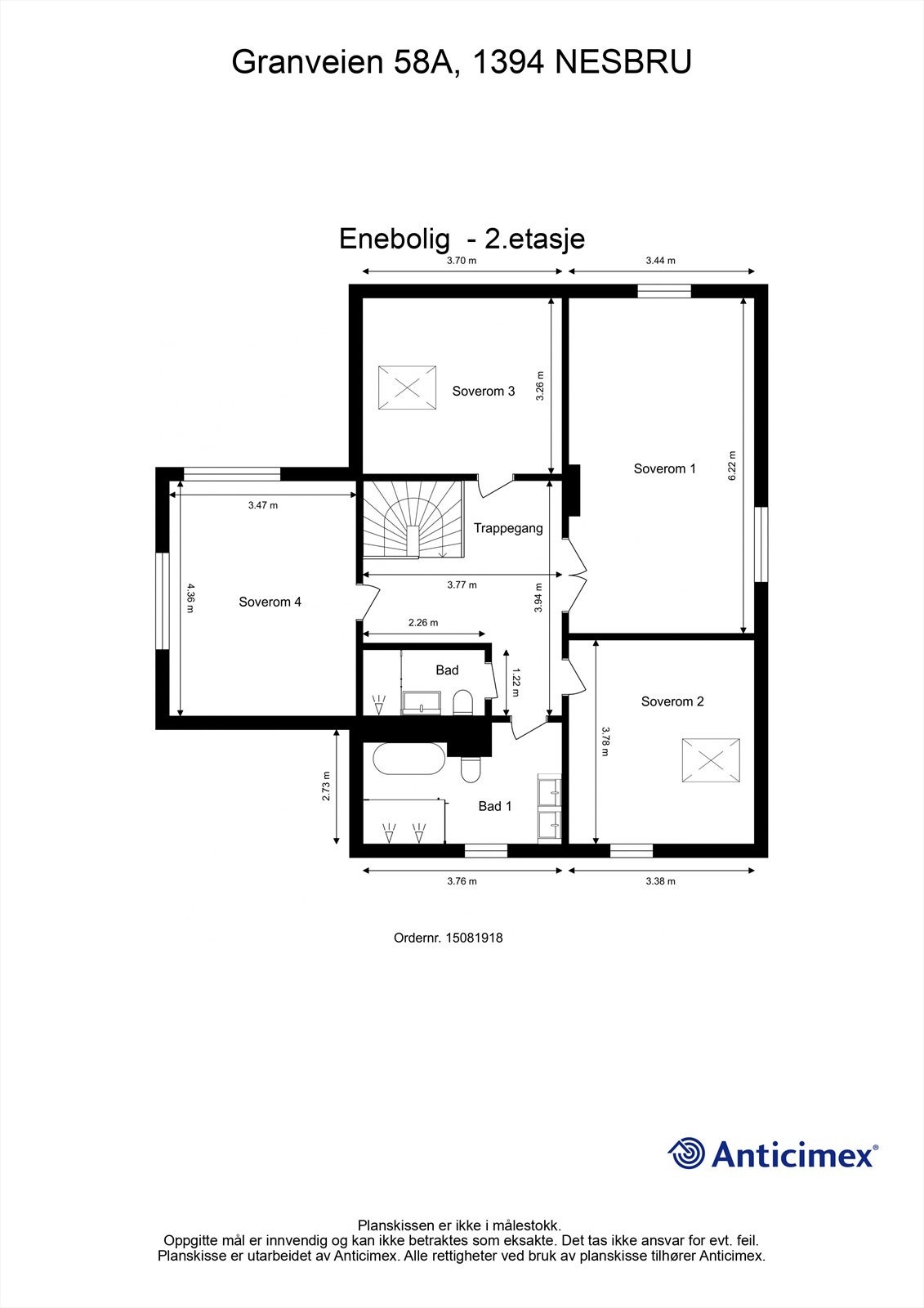 Plantegning - 2.etasje Galleribilde