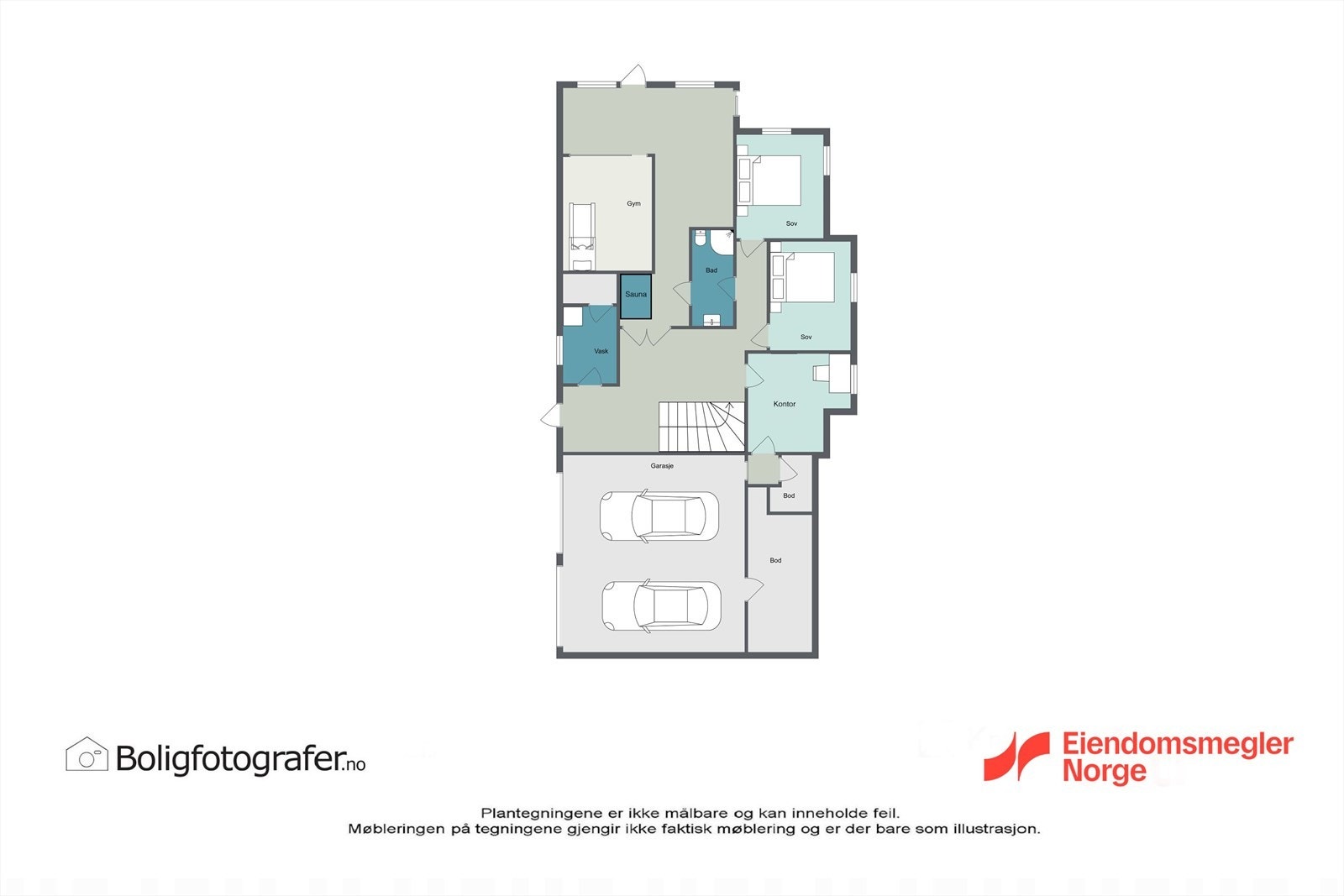 Plantegning 1.etg Galleribilde