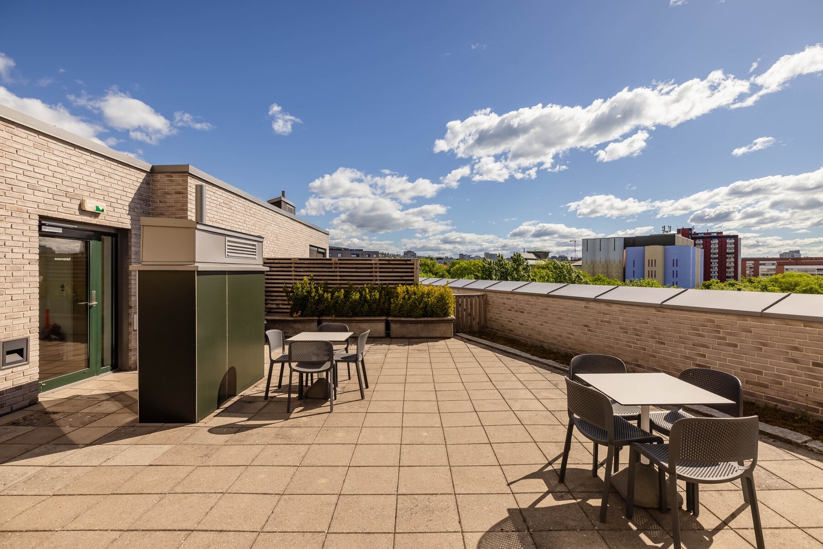 Felles takterrasse. Galleribilde
