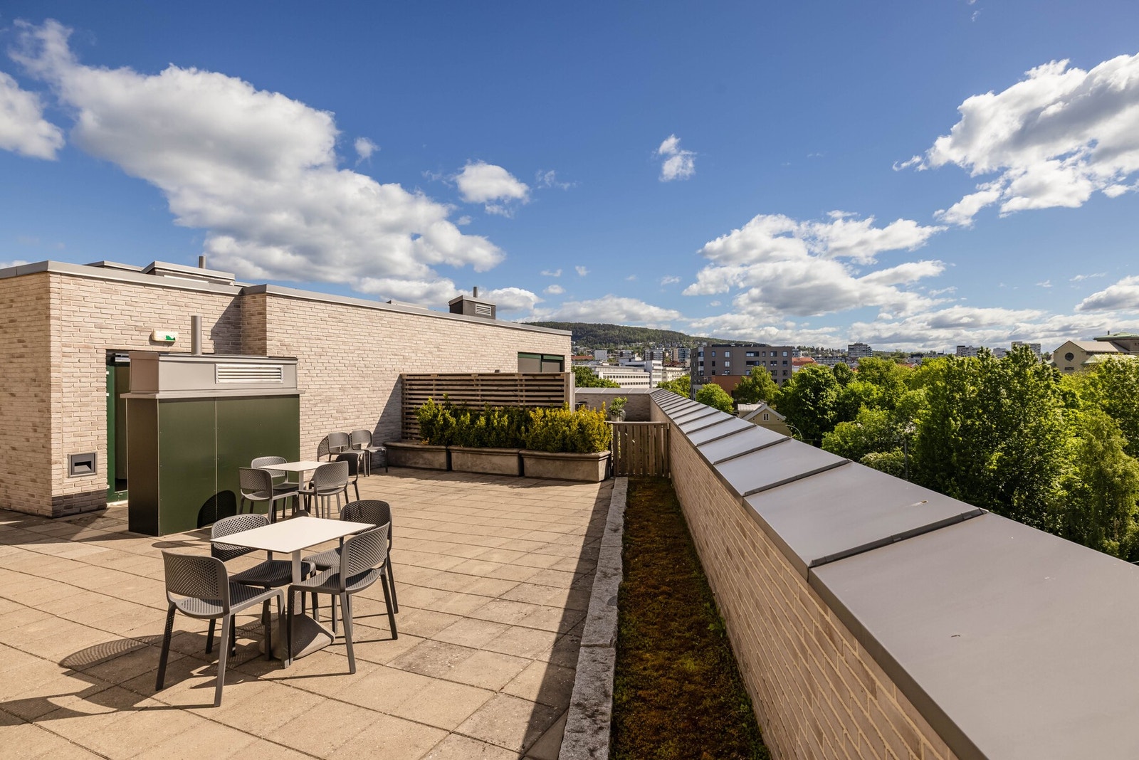Felles takterrasse. Galleribilde