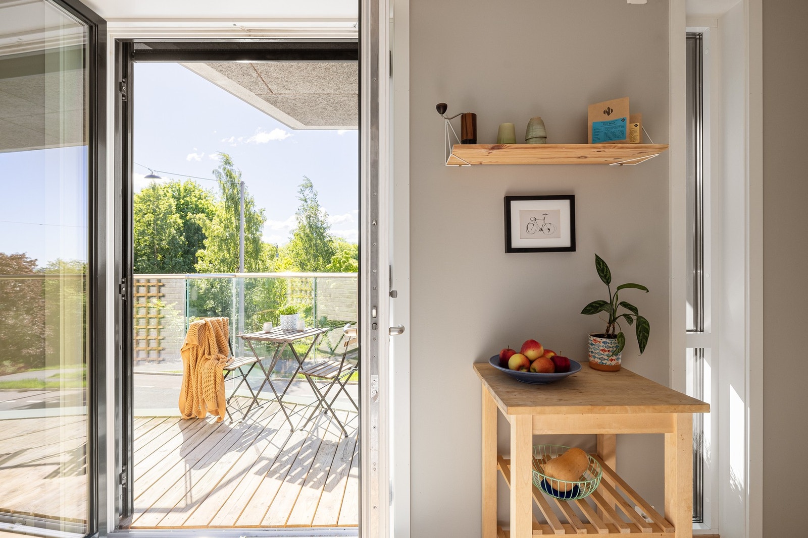 Alle vinduene i leiligheten har 3-lags isolerglass fra 2017. Galleribilde