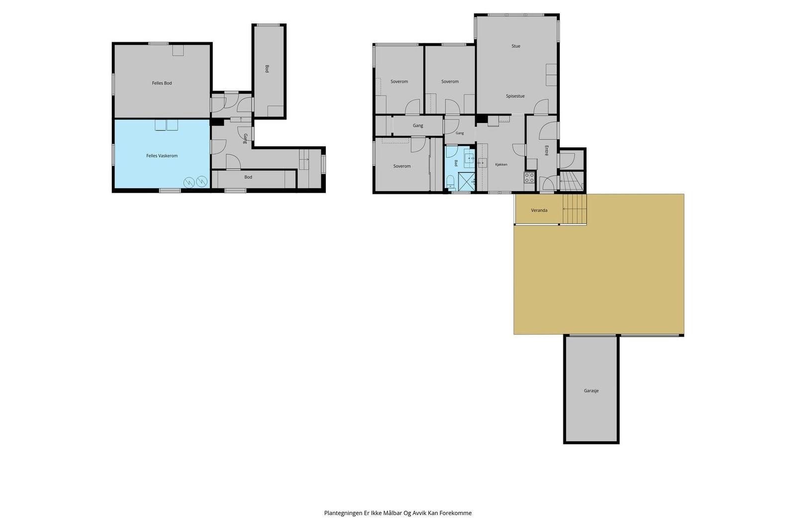 Plantegning samlet. Galleribilde