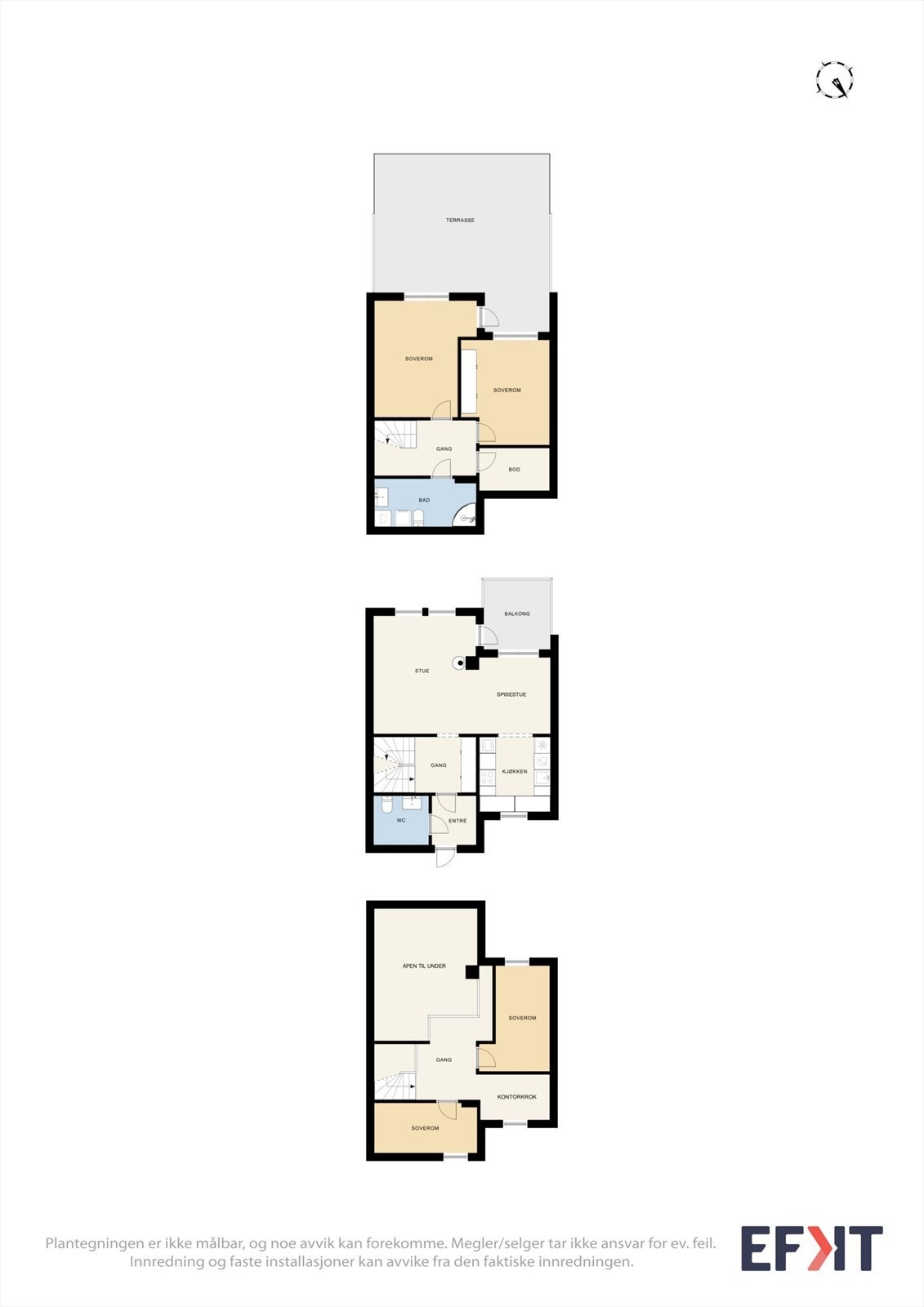 Plantegning - Hele boligen Galleribilde