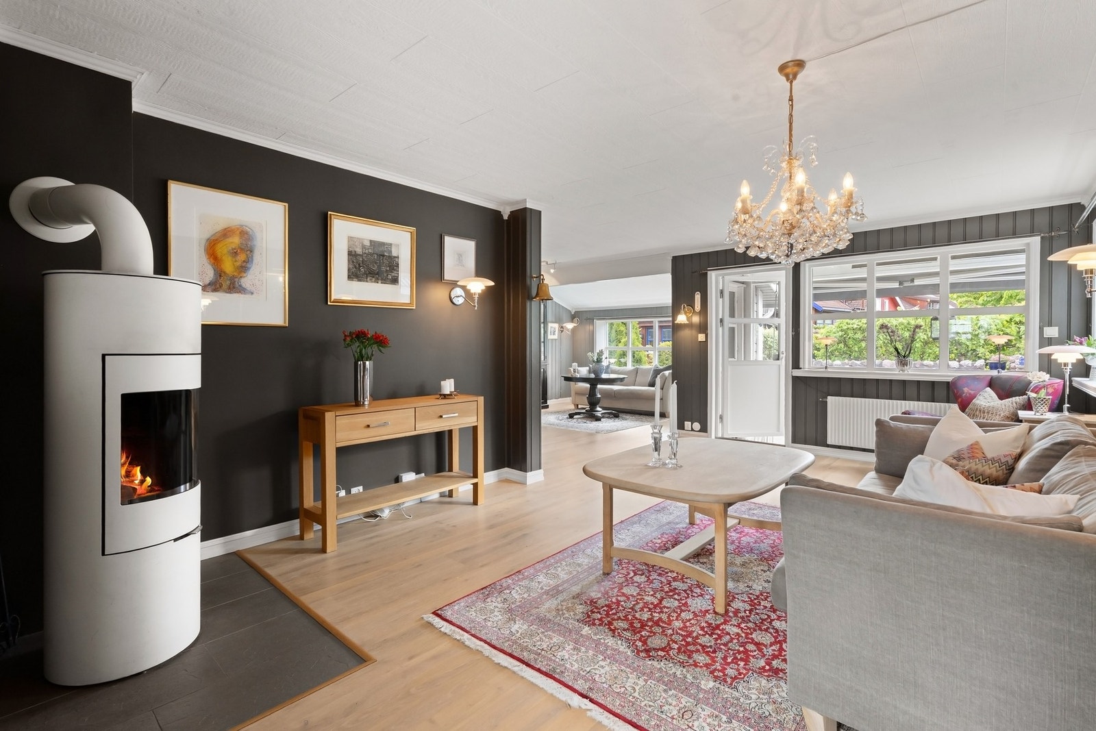 Romslig stue Galleribilde