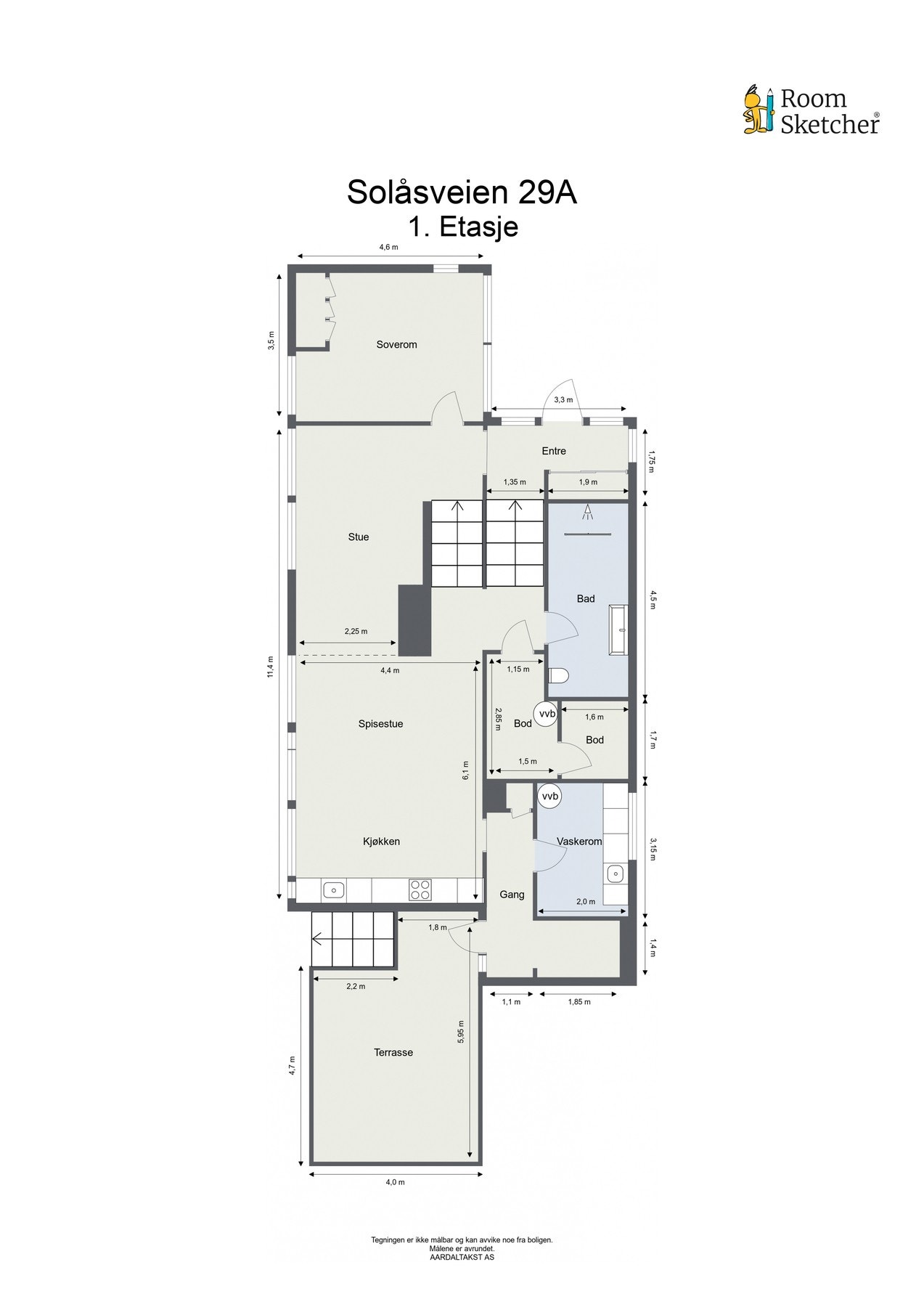 Planskisse første etasje. Galleribilde