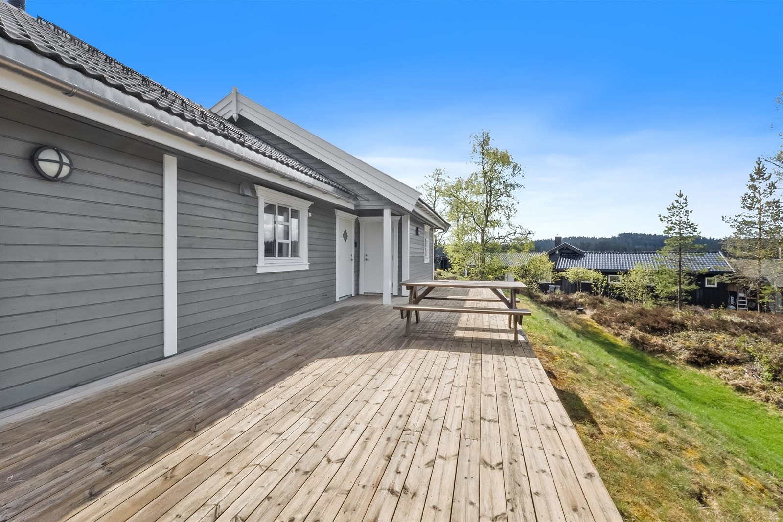 Eiendommen har svært gode solforhold. Galleribilde